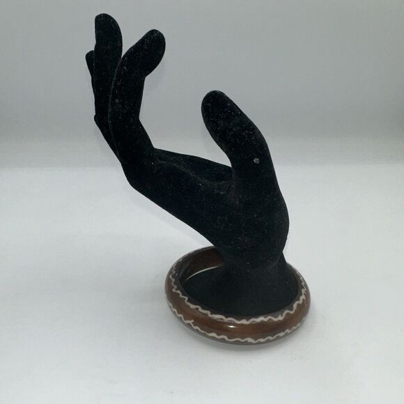 African Style Bangle Bracelet Brown Acrylic, J-01-45 - Picture 4 of 7